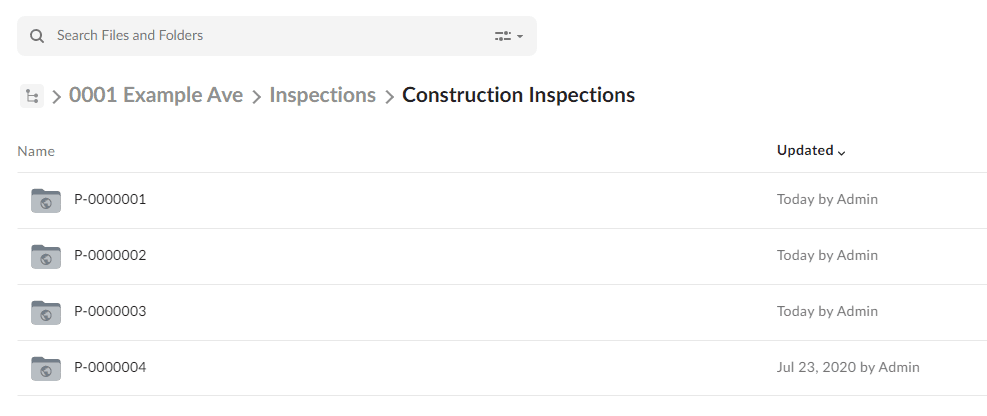 Box Folders for Inspections