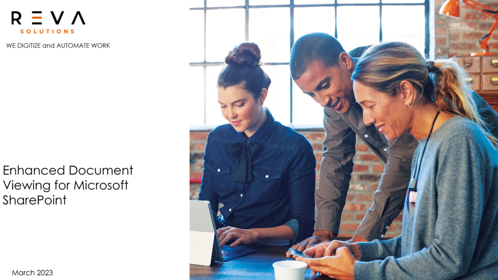 Enhanced Document Viewing for Microsoft SharePoint | Reva Solutions